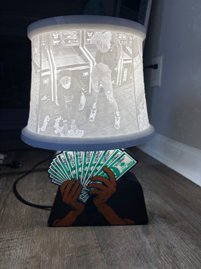 Custom Lamp Shade and Lamp Base
